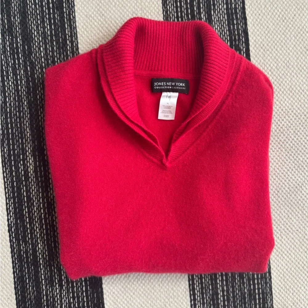 Jones New York Womens Black Long Sleeve Knitted 100% Cashmere Sweater Size: XL - Picture 13 of 13